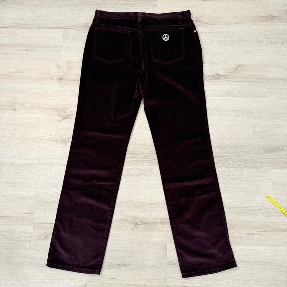 Vintage MOSCHINO Men’s Purple Velvet Jeans Size 34 - Picture 10 of 13